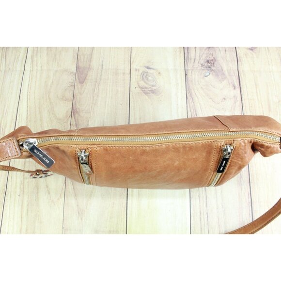 Michael Kors Brown Leather Crosby Shoulder Crossbody Bag - Picture 6 of 12